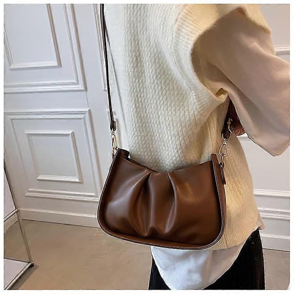 Axelväska för kvinnor Modeväskor och handväskor Multifunktionell Crossbody Flapper Dumpling Pouch Clutch och Aftonväska