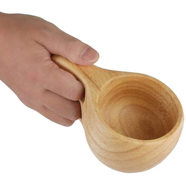 Bärbar trämugg 200ml 14x9x6cm