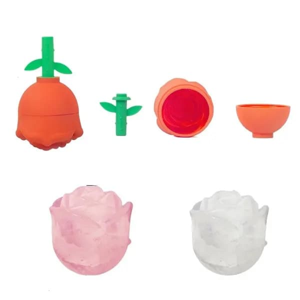 Roseformet silikoneisform, orange