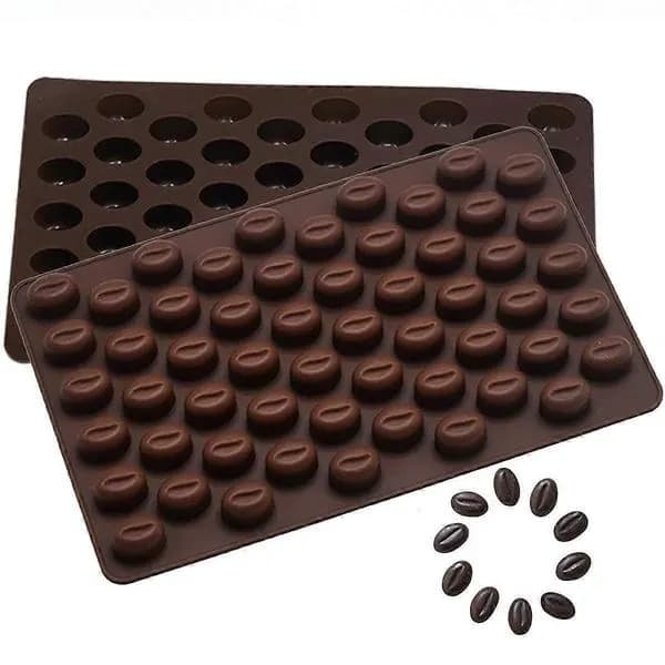 Silikoneform 55 huller til slik, kaffe, chokolade, isterninger