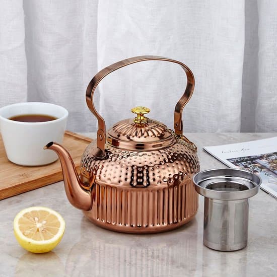 Tekande i rustfrit stål med si - 1200 ml