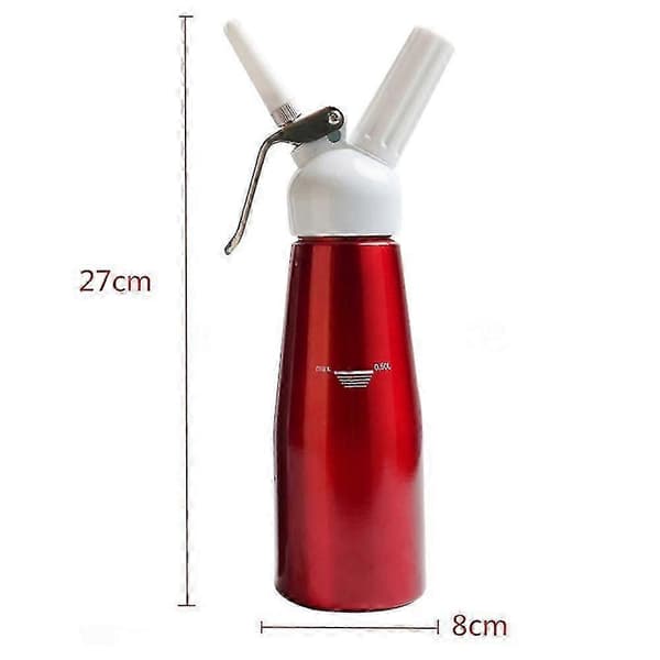 500 ml flødedispenser, aluminium, med 3 dyser, til flødeskum_WYT
