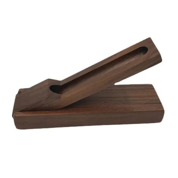 Sammenfoldelig valnødde penneholder 17x5x2.3cm
