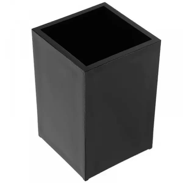 Sort akryl skrivebordsstativ 10x6,5x6,5cm