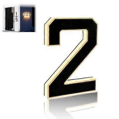 Solcellsdriven LED-husnummer, vattentät, 23x23cm, vit