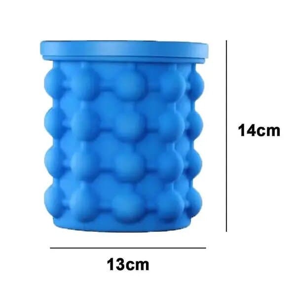 Isbitsform i silikon med lock, för små kuber, 21x11x4cm