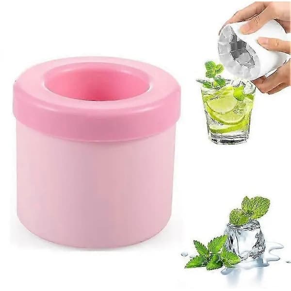 Isbitsform, mini, silikon, rosa, 1.5x1.5x1.5cm, set om 60 stycken