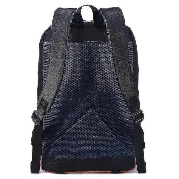 Stor rygsæk, ergonomisk design, polyester, sort, 29x14x44cm