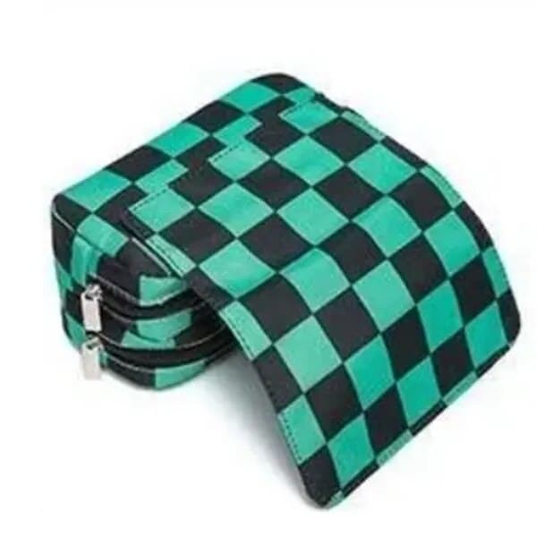 Penalhus med stor kapacitet, dobbelt rum, polyester, 20x10x7,5 cm