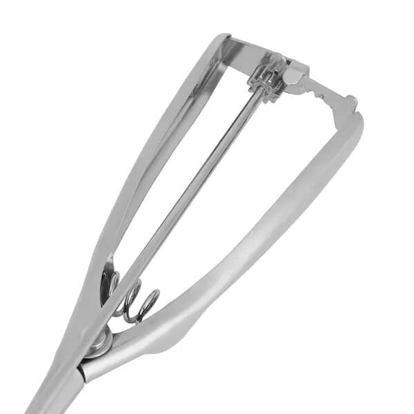 Ergonomisk 5 cm isske i rustfrit stål