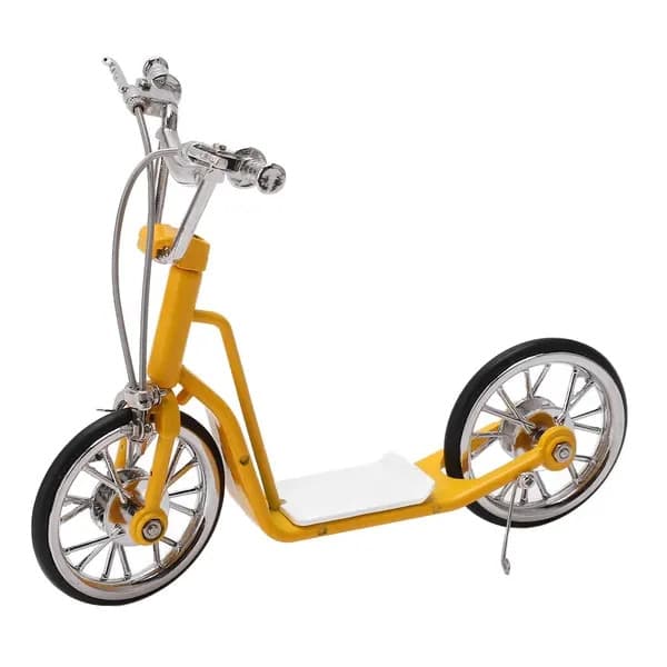 Dekorativ cykelmodell i legering, gul