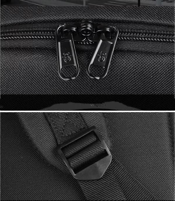 Computertaske Mellemskoleelev Skoletaske Lysende USB Udendørs Fritidsrygsæk USB-sort