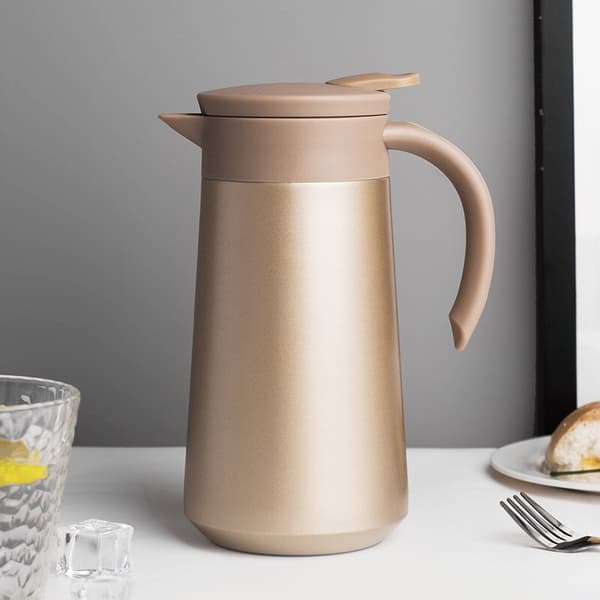 Termokande i rustfrit stål 800 ml guld vakuumisolering 9 timer varm 18 timer kold