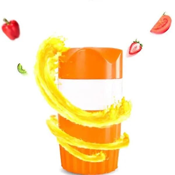 Bærbar manuel juicer, 300 ml, orange, ABS