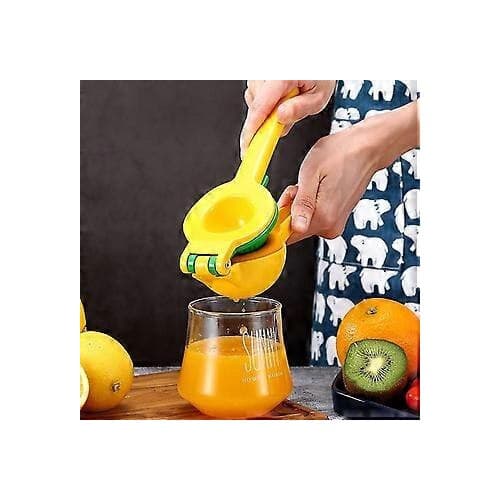 Manuell citruspress (citron, lime), plast, gul, 1 st.