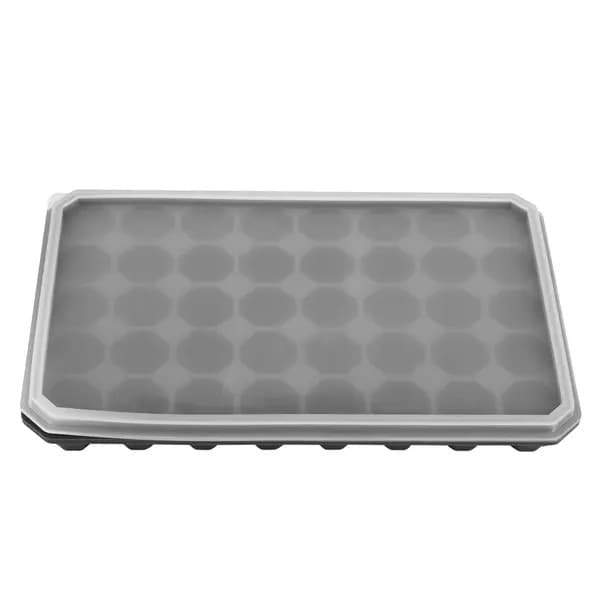 Isbitsform i silikon med lock 23,5x15x3cm, transparent