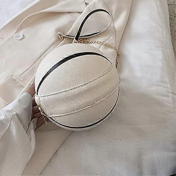 Axelremsväskor för kvinnor Basketformade PU-handväskor Justerbar rem Axelväska