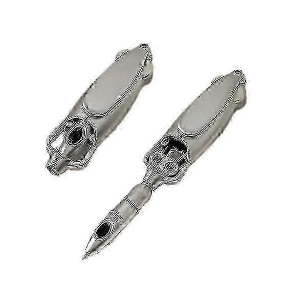 Transformer Pen Dekompression Brevpapper Bläckfisk Udda Push-Up Kulspetspenna 1ml N