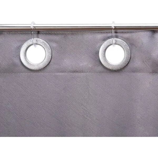Duschdraperiring, transparent plast, set om 24 stycken
