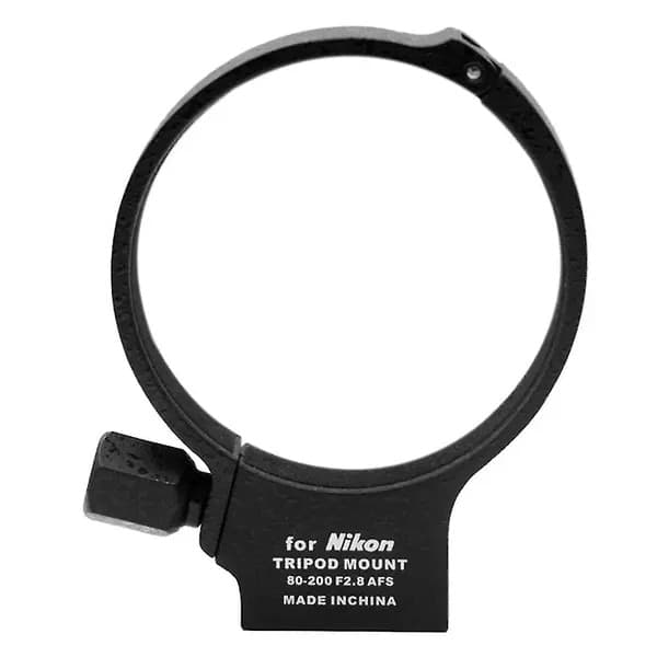 Stativmonteringsring til objektiv 81 mm sort aluminium