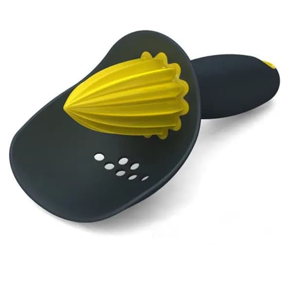 Manuell citruspress, plast, orange, 16,5x8,5cm