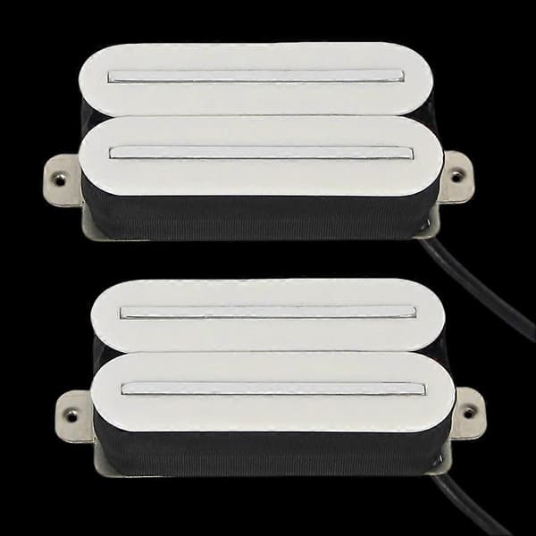 Vit keramisk Humbucker-pickup för elgitarr, dubbla skenor, het 14K/7KVit