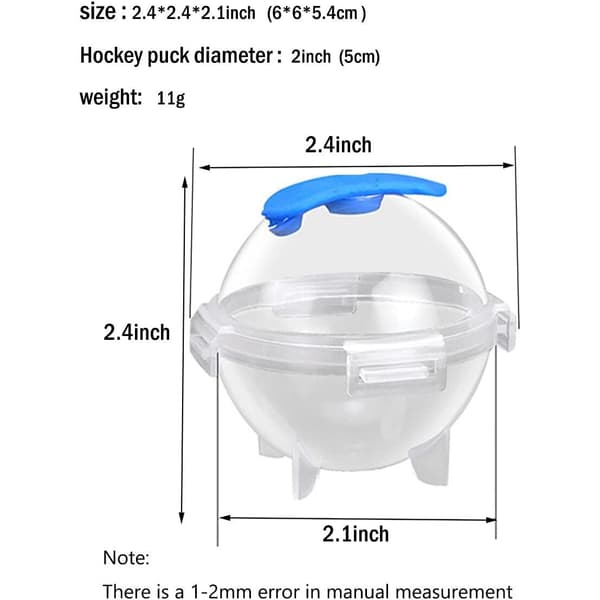 Runda isbitsformar, set om 4, PP-plast, återanvändbara, 7x7x3cm