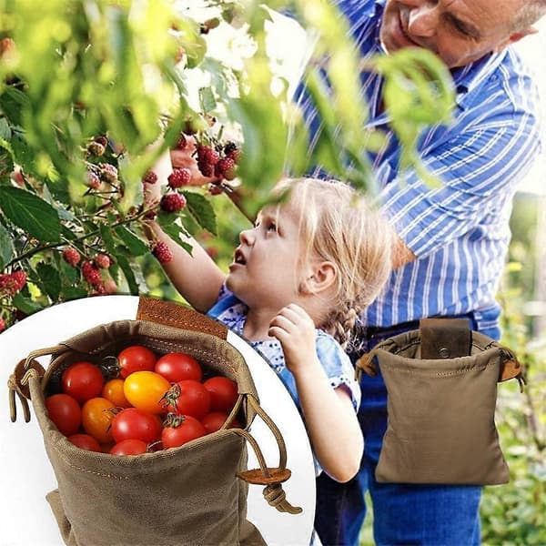 Stor kapacitet svampeplukkepose Svampefoderpose Udendørs frugthave høstpose Åndbar netfoderpose