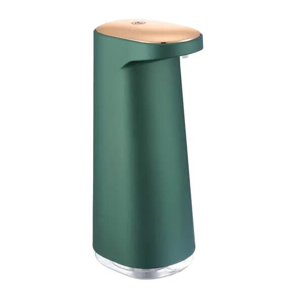 Grøn skumsæbedispenser, sensor, berøringsfri, 100x79x210mm