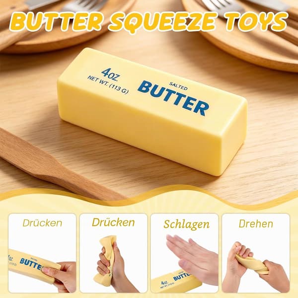 Smör Squishy Långsamt Resande, 2 st