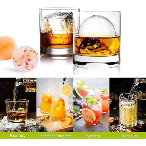 Silikoneisform, 6 rum, BPA-fri, sort