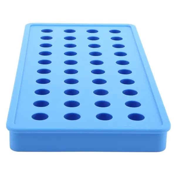 Silikone isterningform 40 huller blå 20x20cm