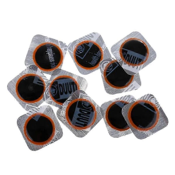10x Cykel Dæk Slange Punktering Gummi Lapper Reparationssæt