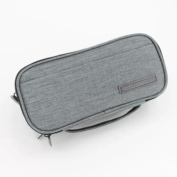 Stor multifunktionel penalhus, holdbart, sort, 22,5x8x10cm