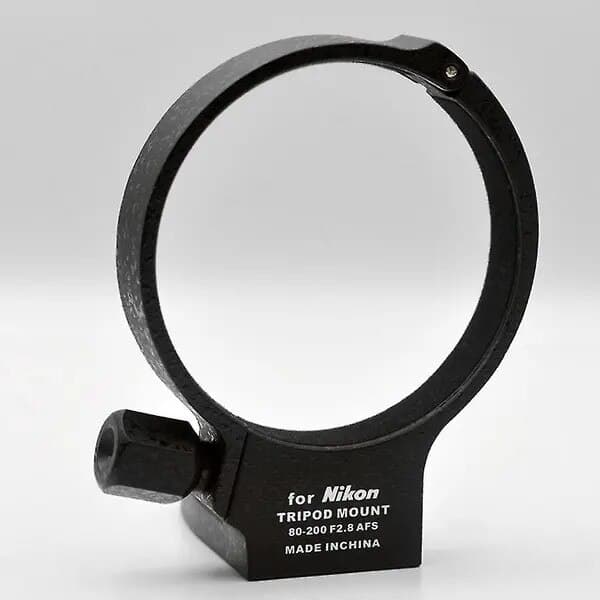 Stativmonteringsring til objektiv 81 mm sort aluminium