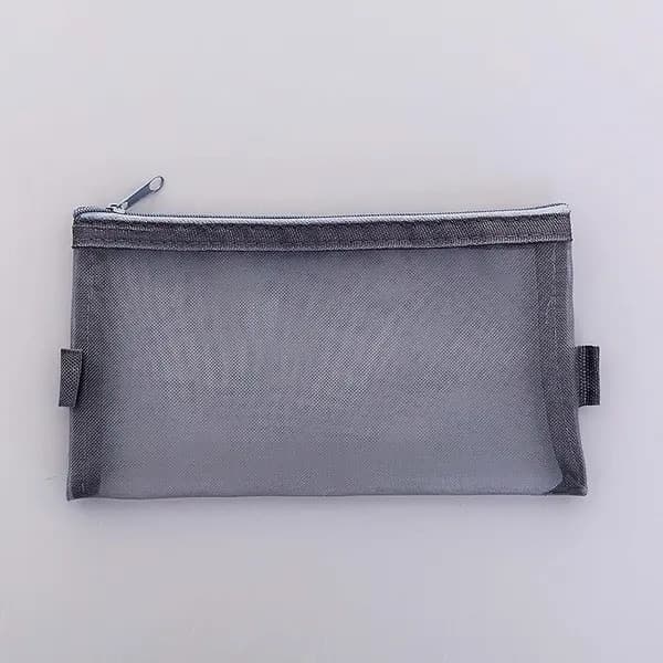 Sort og hvid net penalhus 20x11cm 20x9cm