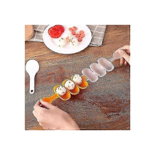 Plastform för risbollar, 3 hål för bollar Ø 3 cm, orange/transparent, 1 st.
