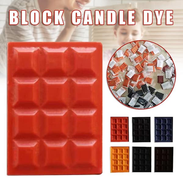 12 STK DIY Stearinlysfarve Multifunktionel Solid Stearinlysfarve til Sojavoks Duftlys Sæbe EasyD