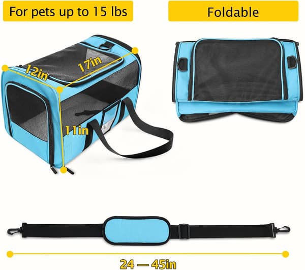 Katteflybur, velegnet til små hunde, mellemstore katte