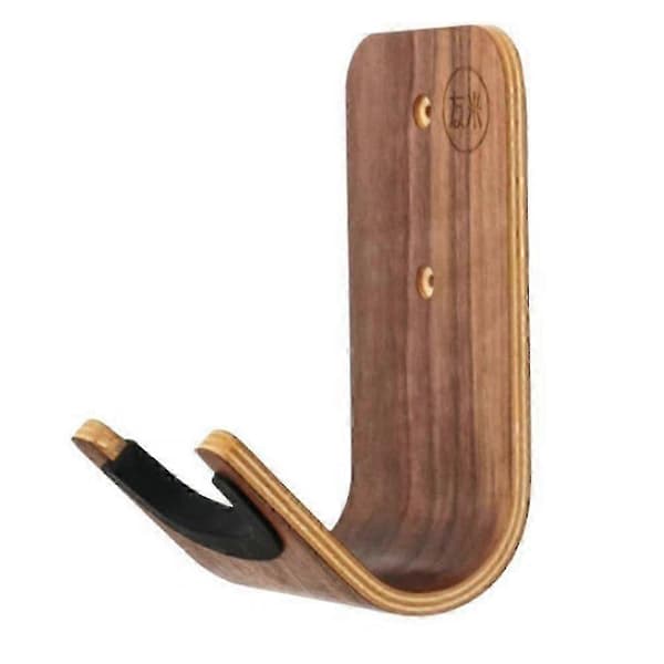 Gitarr Skateboard Väggfäste Unik Design Böjt Trä Gitarrhängare Väggfäste Gitarrhållare Akustisk -NBBTräfärg