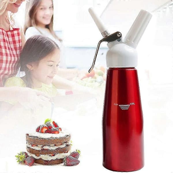 500 ml flødedispenser, aluminium, med 3 dyser, til flødeskum_WYT