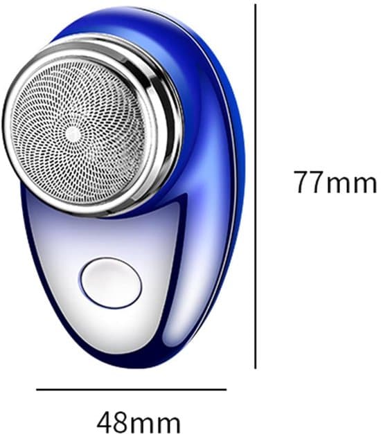 Mini elektrisk barbermaskine til mænd – Bærbar – Præcisionstrimmer – USB-C genopladelig – Gradient blå