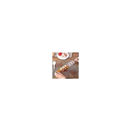 Plastform för risbollar, 3 hål för bollar Ø 3 cm, orange/transparent, 1 st.
