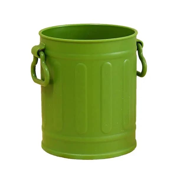 Retro skrivebordsorganizer, stor kapacitet, plastik, 9,5x8cm, sort