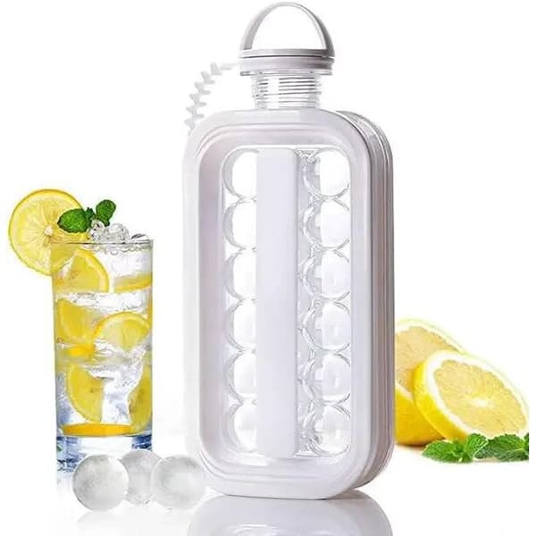2-i-1 isbitsform, set om 2, lock, 12 kuber, transparent