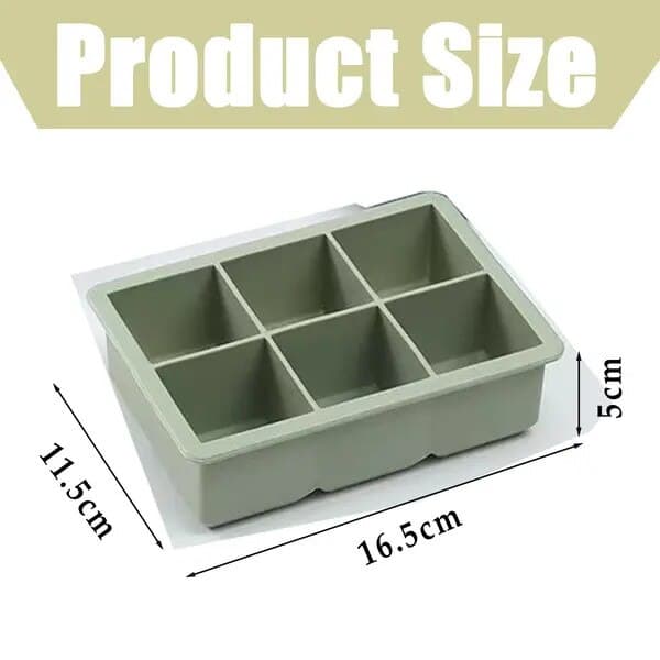 Isbitsform, flexibel silikon, lock, BPA-fri, 10x20cm