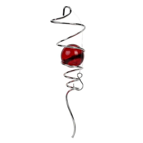 Vindspinner Kugle Spiralhale 3D Glaskugle Vindspinner Illusion Elegant Design Håndlavet Krystalblå