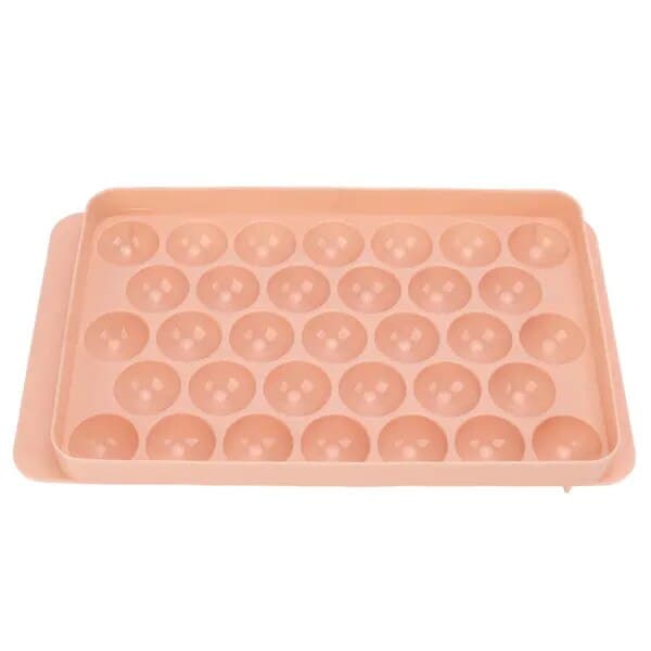 Isbitsform, 33 fack, med lock, PP, rosa