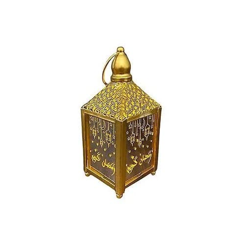 Ramadan dekoration vit lykta 15x6.5cm set om 2 st