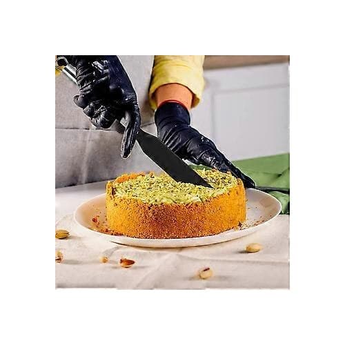 Sæt med 3 pandekage-redskaber, sort sølv, rustfrit stål nylon